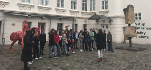 KS4 Czech classes at Kampa museum