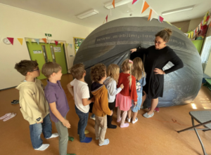 Norbertov's school hall became a cosmos gateway with a mobile planetarium