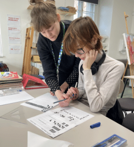 Local artist Anastasia Vrublevská worked with our Year 10 and 12 students and led engaging, hands-on sessions in calligraphy, focusing on both skill-building and the art of creative expression.